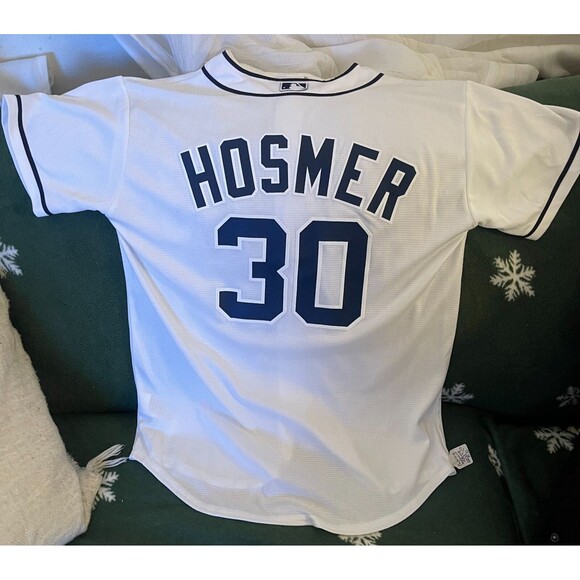 Majestic MLB 2017 San Diego Padres Jersey Eric Hosmer #30 Size Youth L 14-16 - Picture 2 of 3